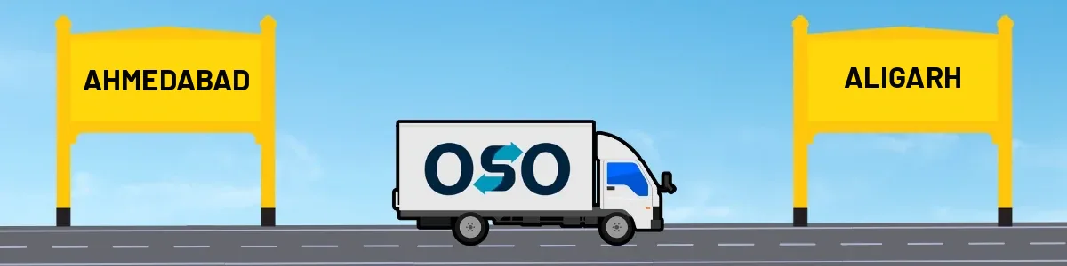 Ahmedabad to Aligarh tempo and truck transport by OSO Delivery