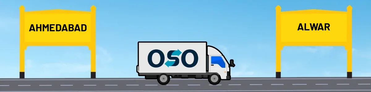Ahmedabad to Alwar tempo and truck transport by OSO Delivery