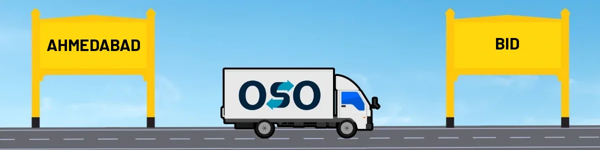Ahmedabad to Bid tempo and truck transport by OSO Delivery
