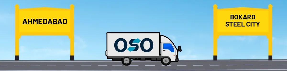 Ahmedabad to Bokaro Steel City tempo and truck transport by OSO Delivery