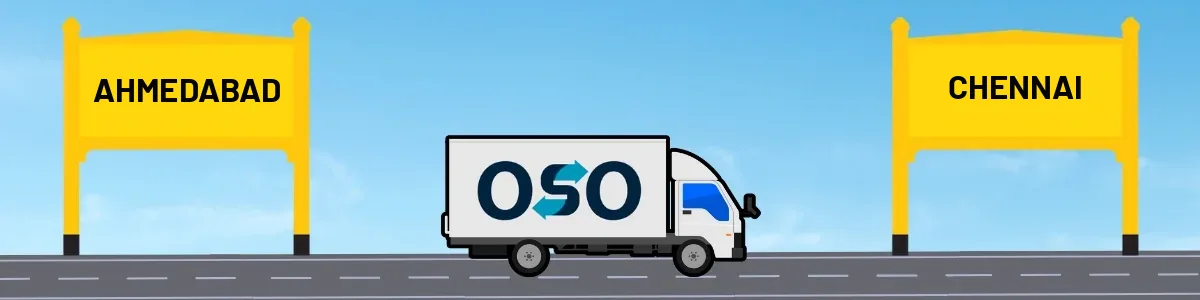 Ahmedabad to Chennai tempo and truck transport by OSO Delivery