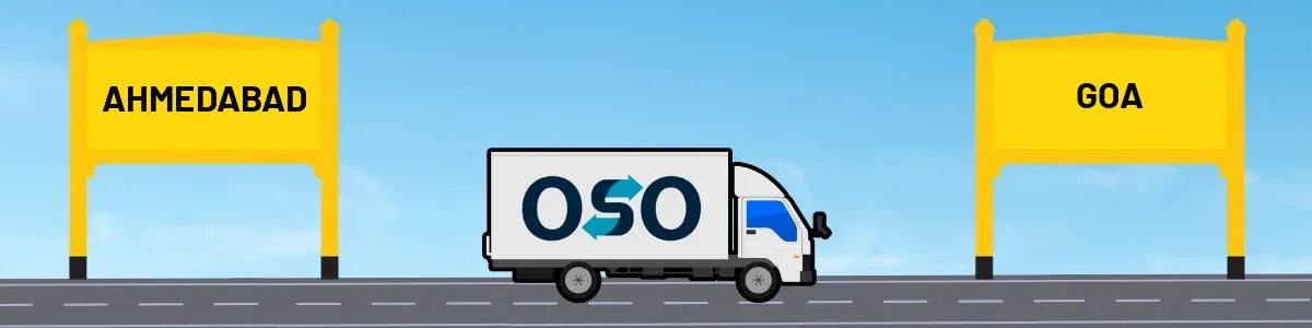 Ahmedabad to Goa tempo and truck transport by OSO Delivery