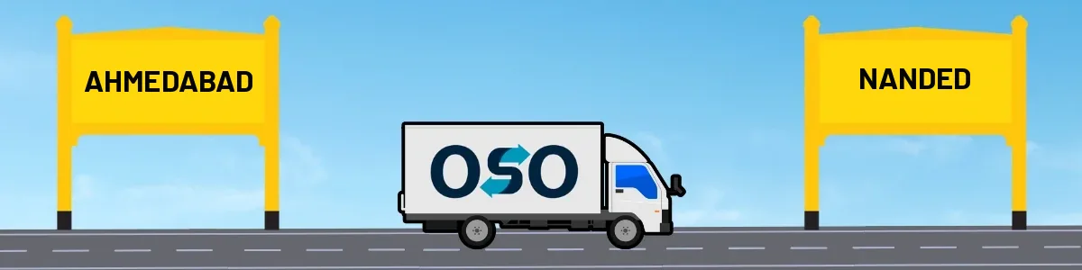 Ahmedabad to Nanded tempo and truck transport by OSO Delivery