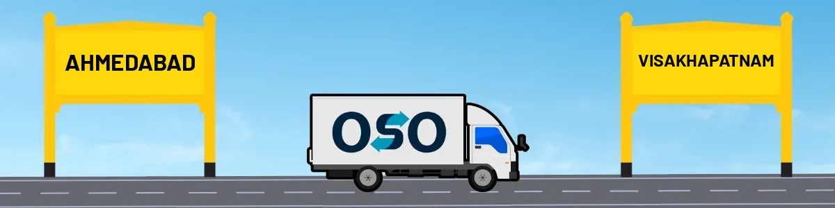 Ahmedabad to Visakhapatnam tempo and truck transport by OSO Delivery