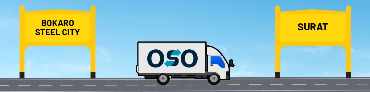 Bokaro Steel City to Surat tempo and truck transport by OSO Delivery