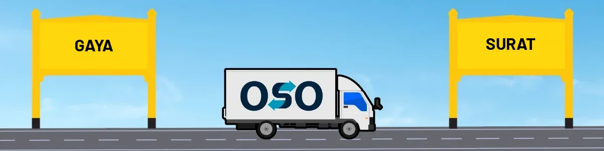 Gaya to Surat tempo and truck transport by OSO Delivery
