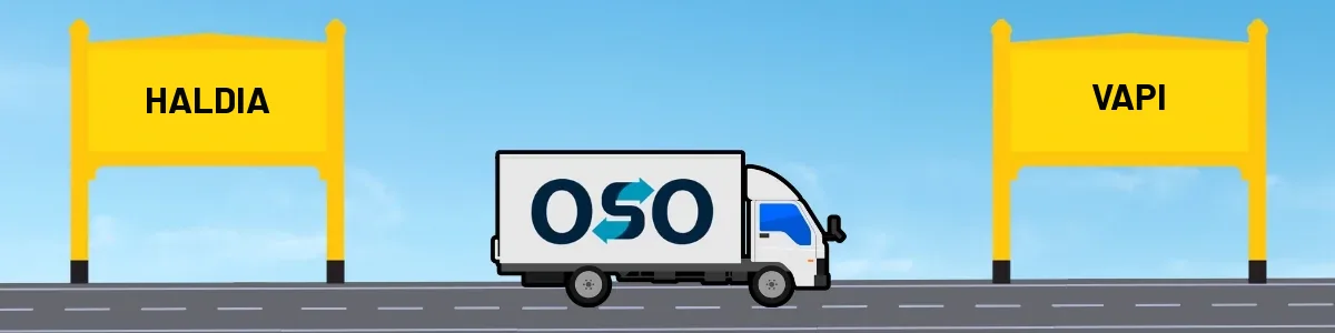 Haldia to Vapi tempo and truck transport by OSO Delivery