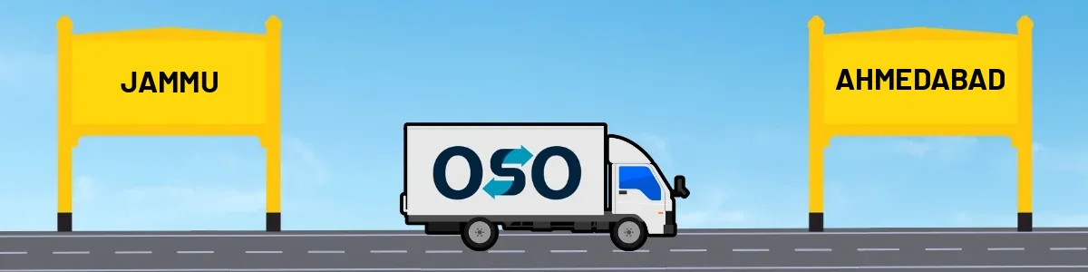 Jammu to Ahmedabad tempo and truck transport by OSO Delivery