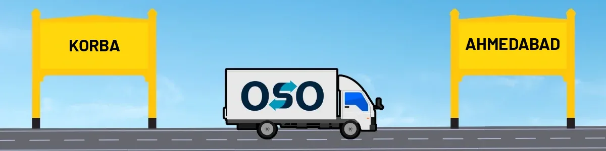 Korba to Ahmedabad tempo and truck transport by OSO Delivery