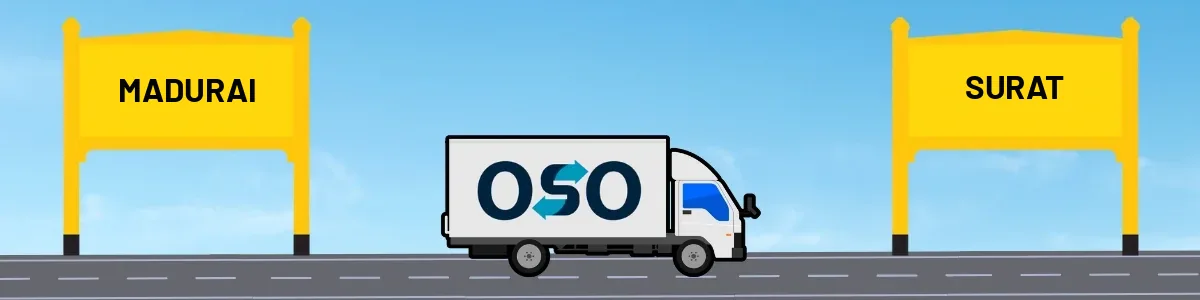 Madurai to Surat tempo and truck transport by OSO Delivery