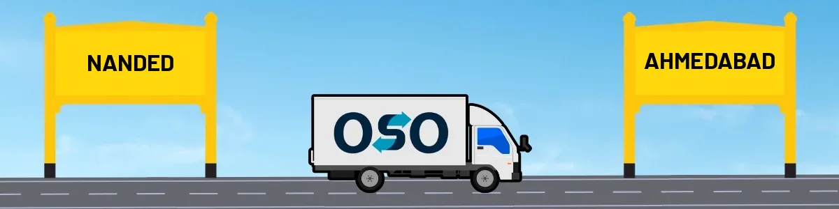 Nanded to Ahmedabad tempo and truck transport by OSO Delivery