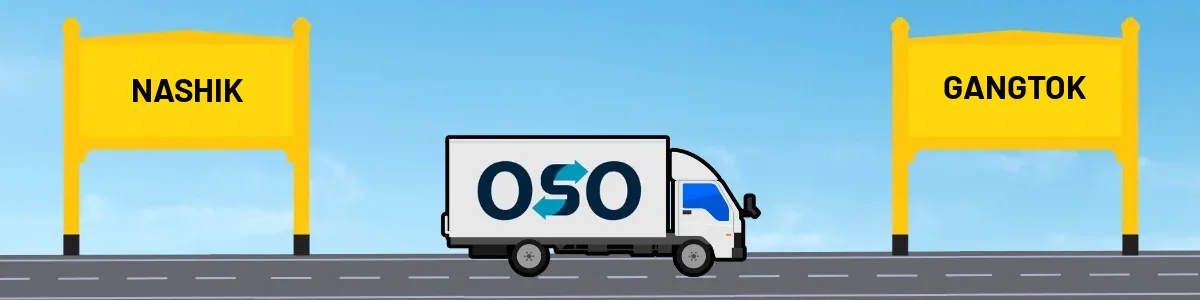 Nashik to Gangtok tempo and truck transport by OSO Delivery