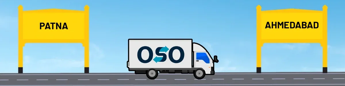 Patna to Ahmedabad tempo and truck transport by OSO Delivery