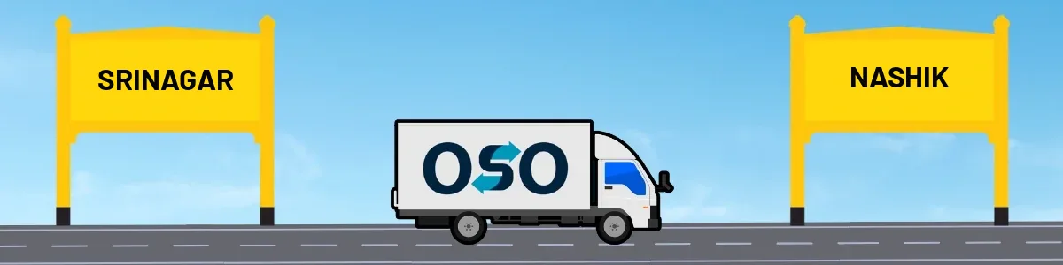 Srinagar to Nashik tempo and truck transport by OSO Delivery