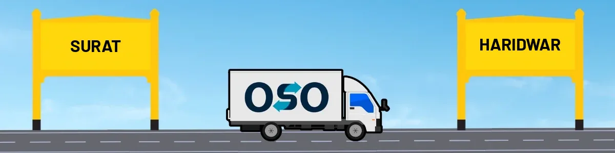 Surat to Haridwar tempo and truck transport by OSO Delivery