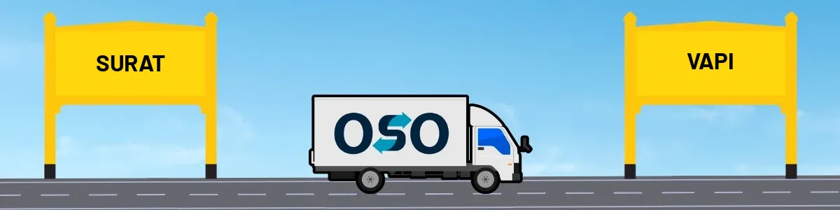 Surat to Vapi tempo and truck transport by OSO Delivery