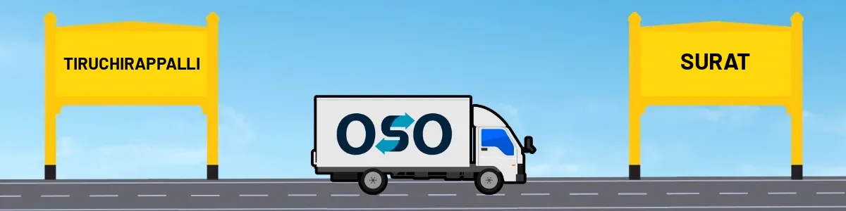 Tiruchirappalli to Surat tempo and truck transport by OSO Delivery