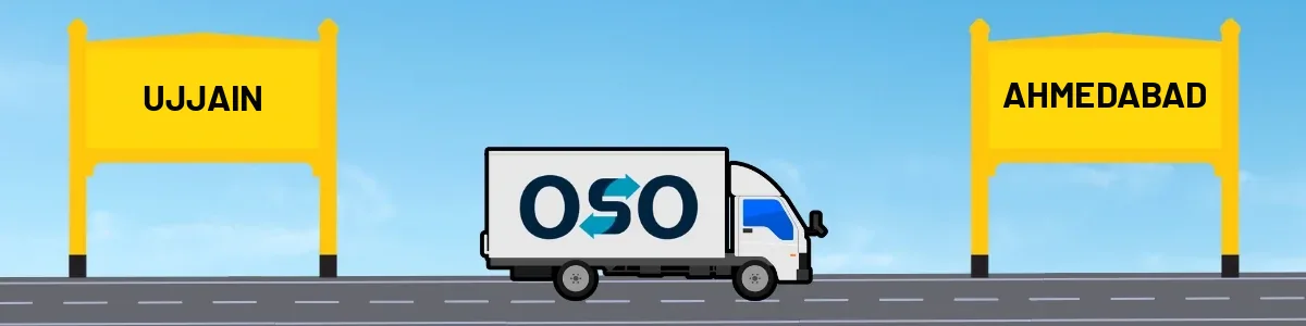 Ujjain to Ahmedabad tempo and truck transport by OSO Delivery