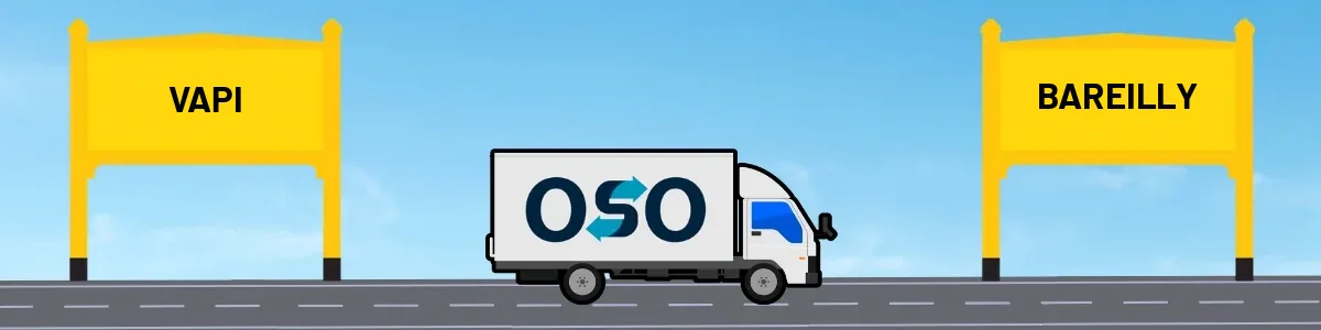 Vapi to Bareilly tempo and truck transport by OSO Delivery