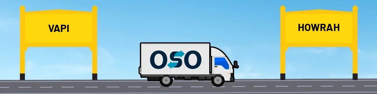 Vapi to Howrah tempo and truck transport by OSO Delivery