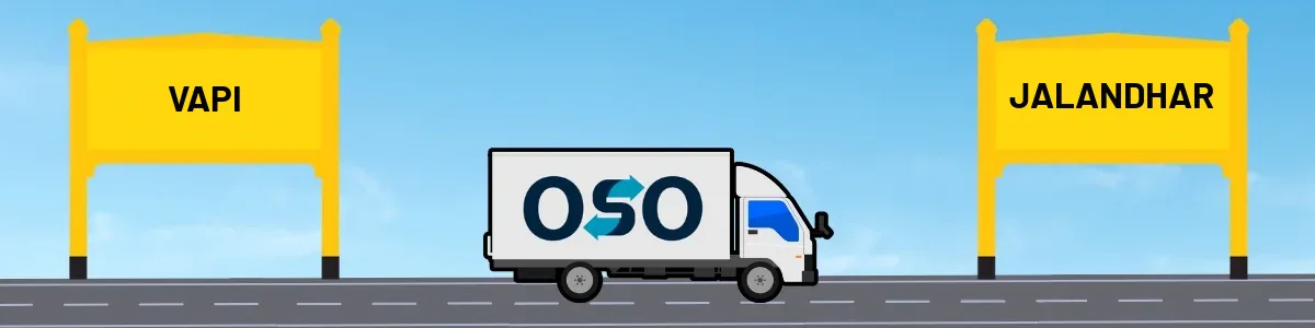 Vapi to Jalandhar tempo and truck transport by OSO Delivery