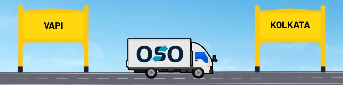 Vapi to Kolkata tempo and truck transport by OSO Delivery